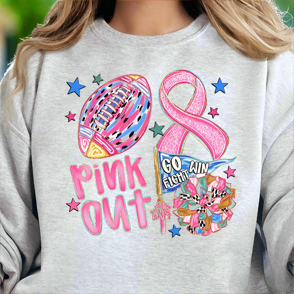 Pink Out Ribbon Doodle Sweatshirt