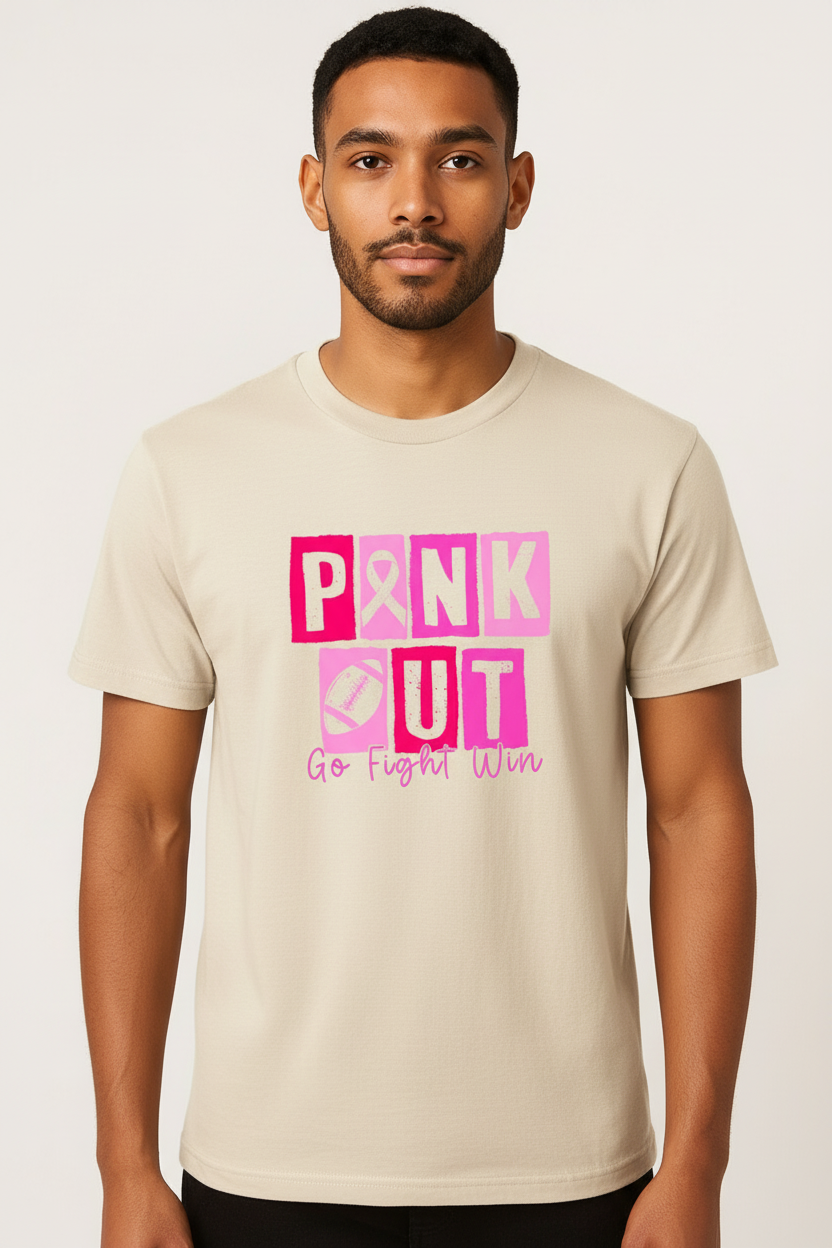 Block Pink Out Go Fight Win Comfort