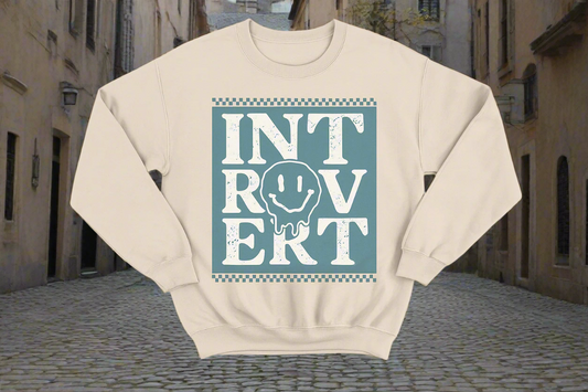Introvert Checkered Sweatshirt