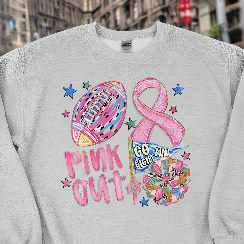 Pink Out Ribbon Doodle Sweatshirt