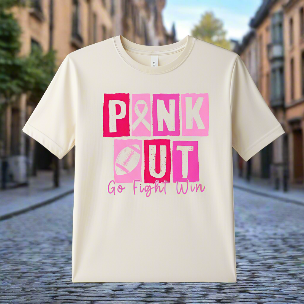 Block Pink Out Go Fight Win Comfort